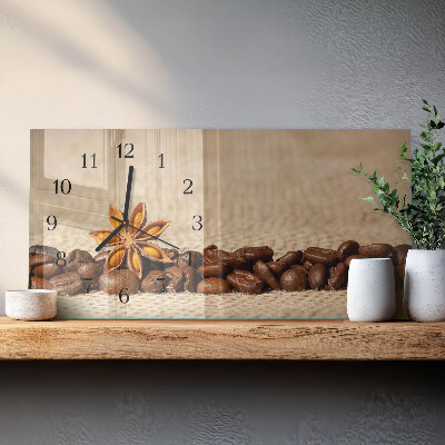 Reloj rectangular Granos De Café