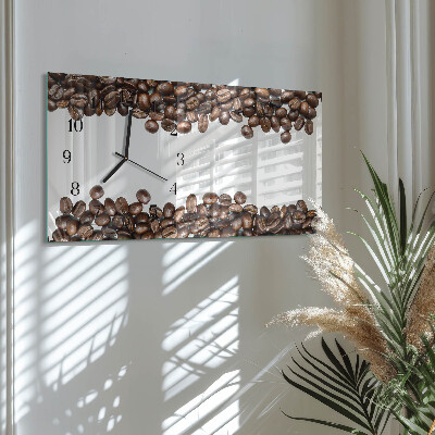 Reloj rectangular Granos De Café