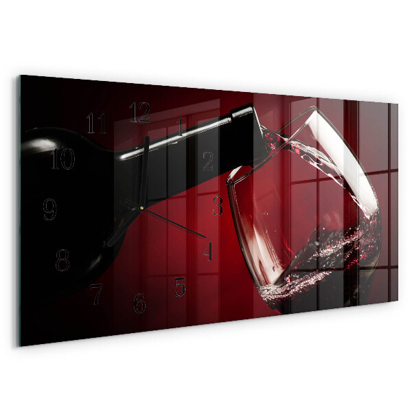 Reloj rectangular Copa De Vino