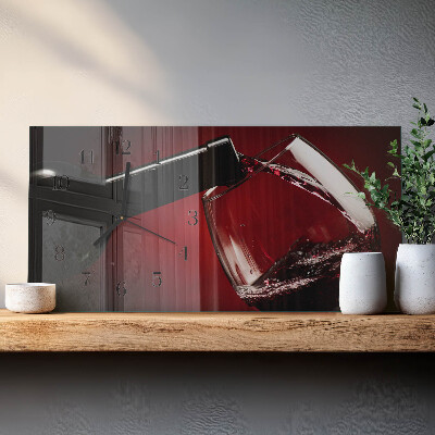 Reloj rectangular Copa De Vino