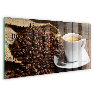 Reloj rectangular Café