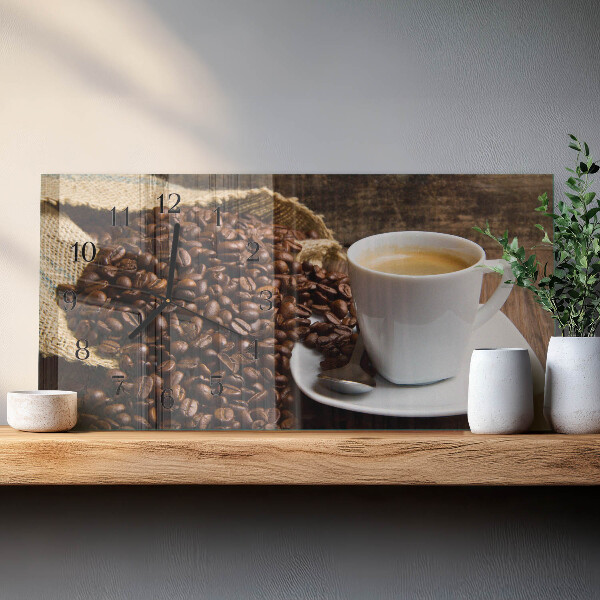 Reloj rectangular Café