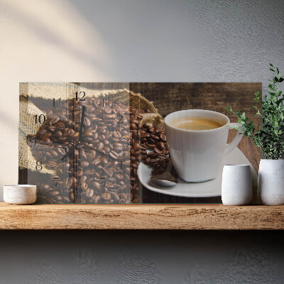 Reloj rectangular Café