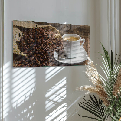 Reloj rectangular Café