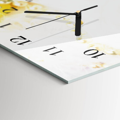 Reloj rectangular Flores