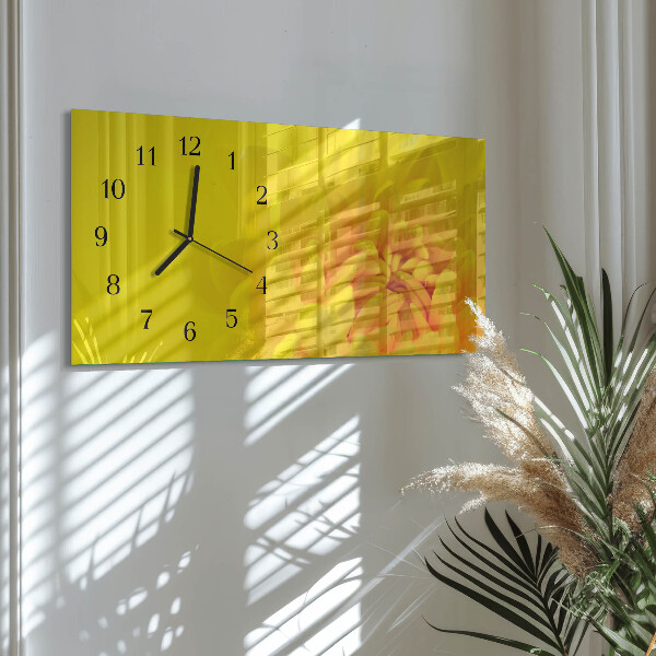 Reloj rectangular Flor