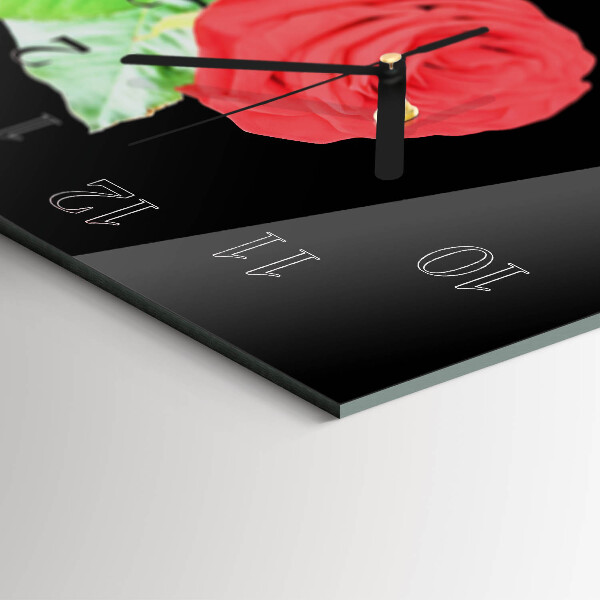 Reloj rectangular Rosa