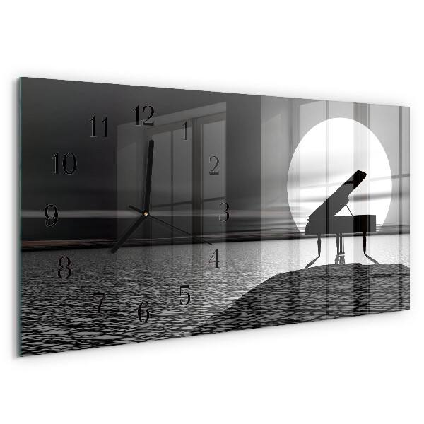 Reloj rectangular Piano