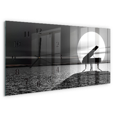 Reloj rectangular Piano