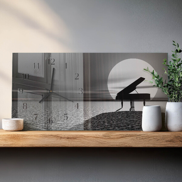 Reloj rectangular Piano
