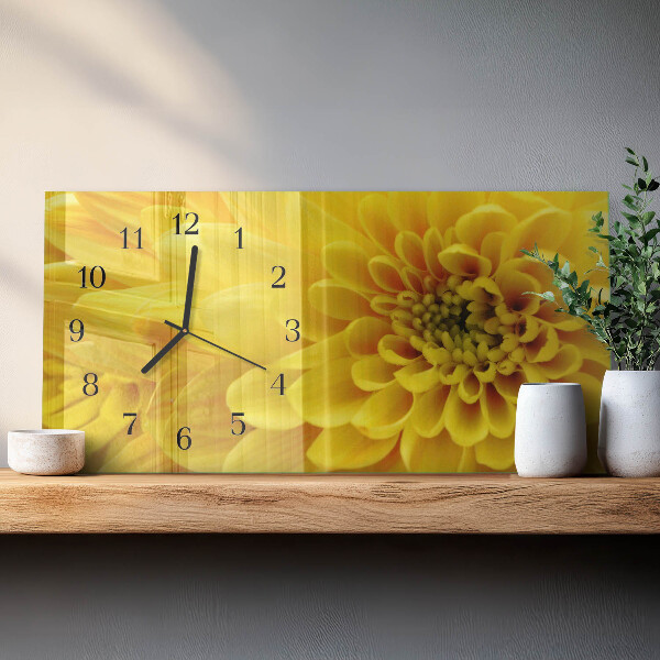 Reloj rectangular Crisantemo