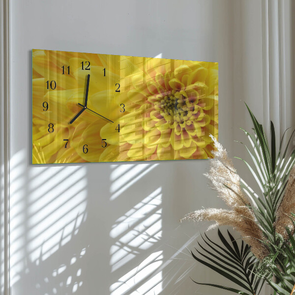 Reloj rectangular Crisantemo