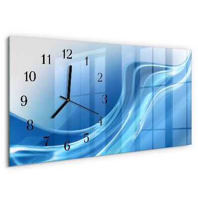 Reloj rectangular Olas Azules