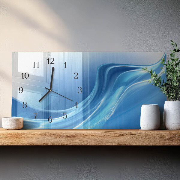 Reloj rectangular Olas Azules