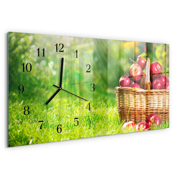 Reloj rectangular Una Cesta De Manzanas