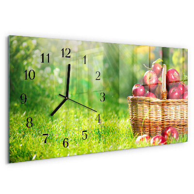 Reloj rectangular Una Cesta De Manzanas