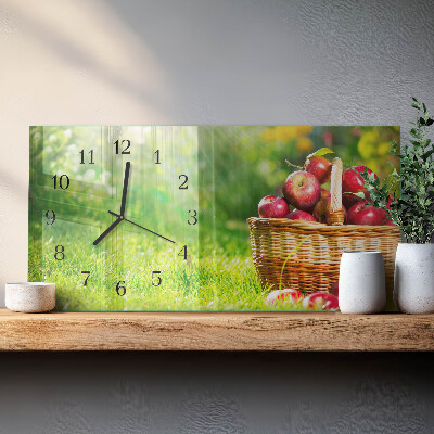 Reloj rectangular Una Cesta De Manzanas