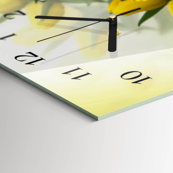 Reloj rectangular Tulipanes