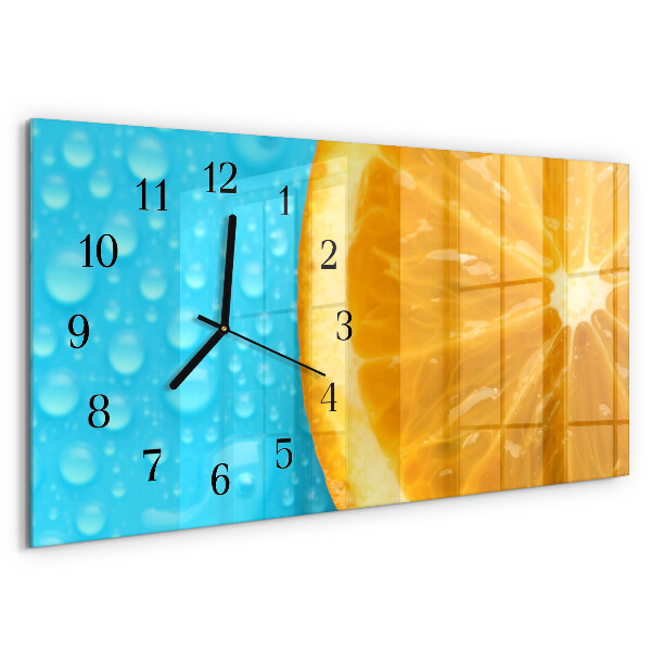 Reloj rectangular Naranja