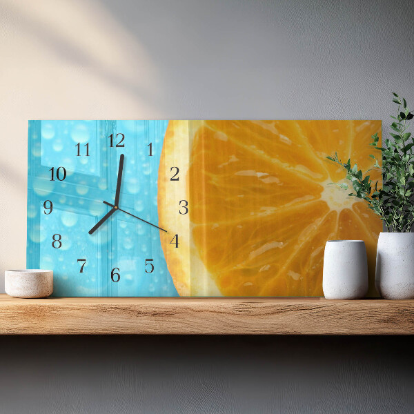 Reloj rectangular Naranja