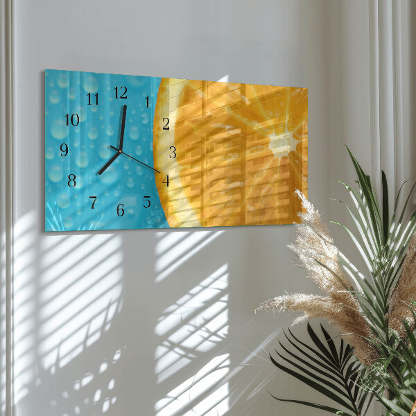 Reloj rectangular Naranja