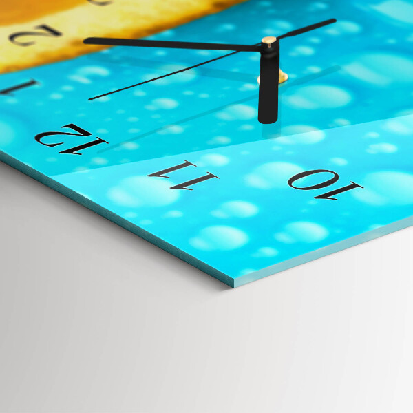 Reloj rectangular Naranja