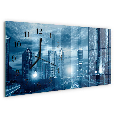 Reloj rectangular La Ciudad De Noche