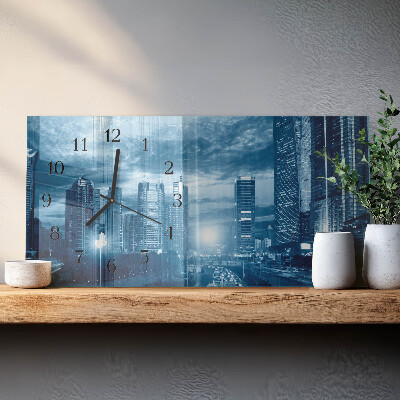 Reloj rectangular La Ciudad De Noche