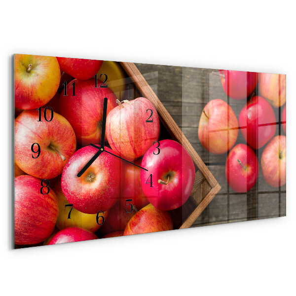 Reloj rectangular Manzanas