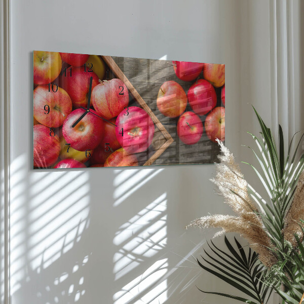 Reloj rectangular Manzanas
