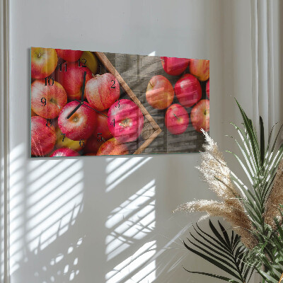 Reloj rectangular Manzanas