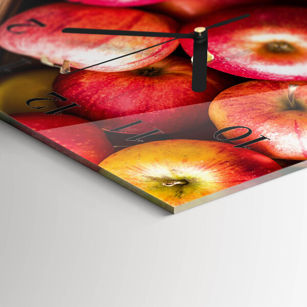 Reloj rectangular Manzanas