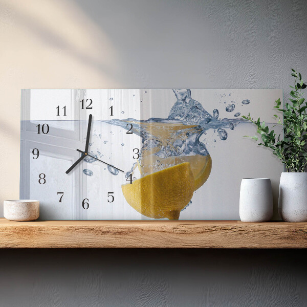 Reloj rectangular Limón En Agua