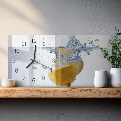 Reloj rectangular Limón En Agua