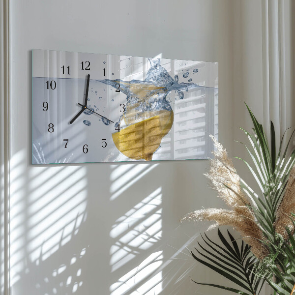 Reloj rectangular Limón En Agua