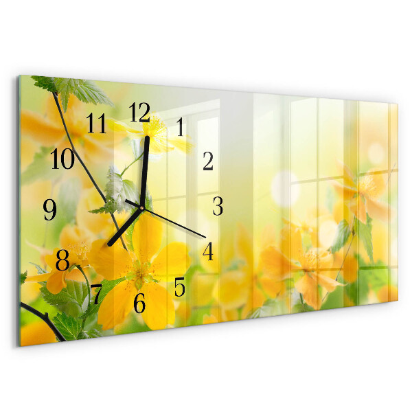 Reloj rectangular Flores