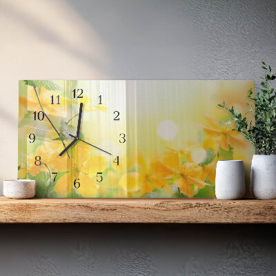 Reloj rectangular Flores
