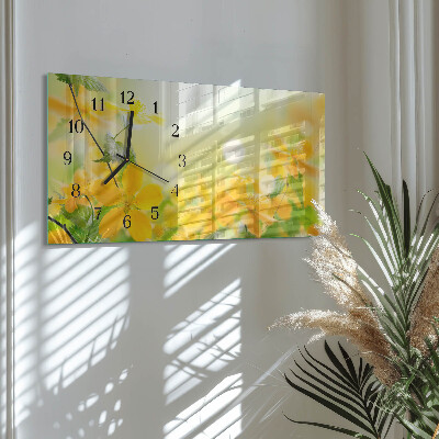 Reloj rectangular Flores