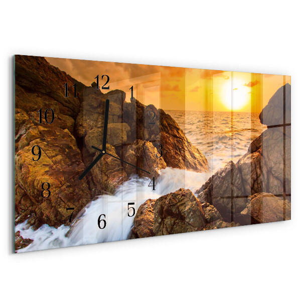 Reloj rectangular Atardecer