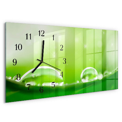 Reloj rectangular Gotas De Agua