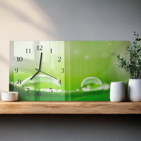 Reloj rectangular Gotas De Agua