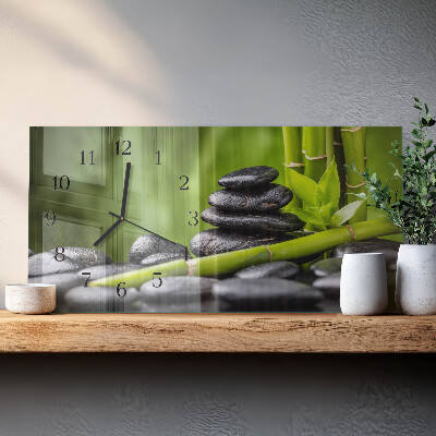 Reloj rectangular Piedras Zen