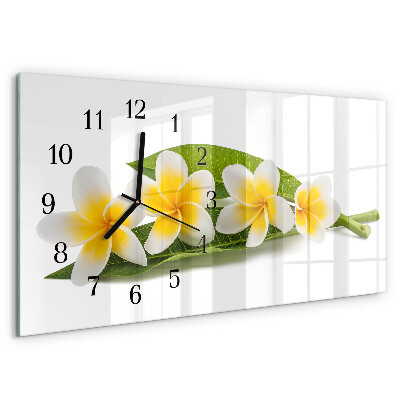 Reloj rectangular Flores