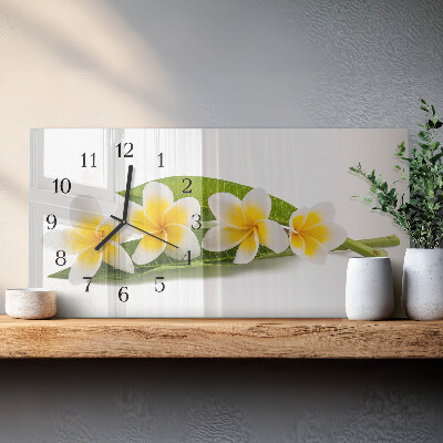 Reloj rectangular Flores