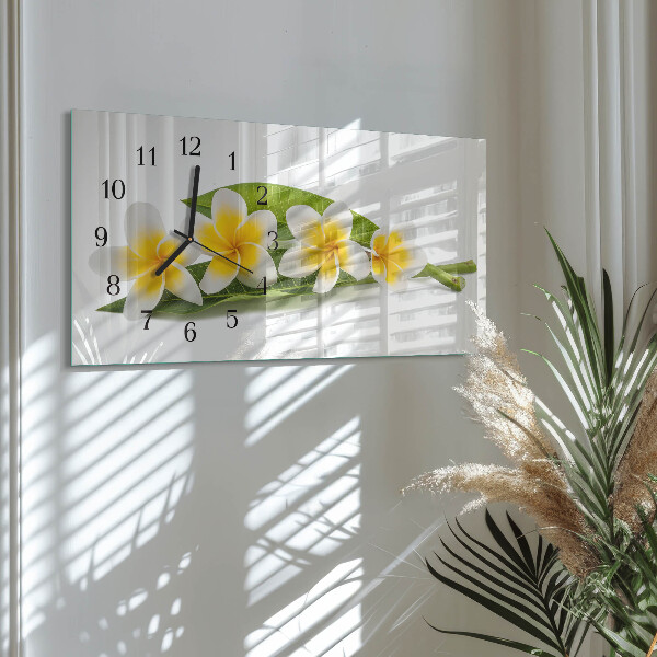Reloj rectangular Flores