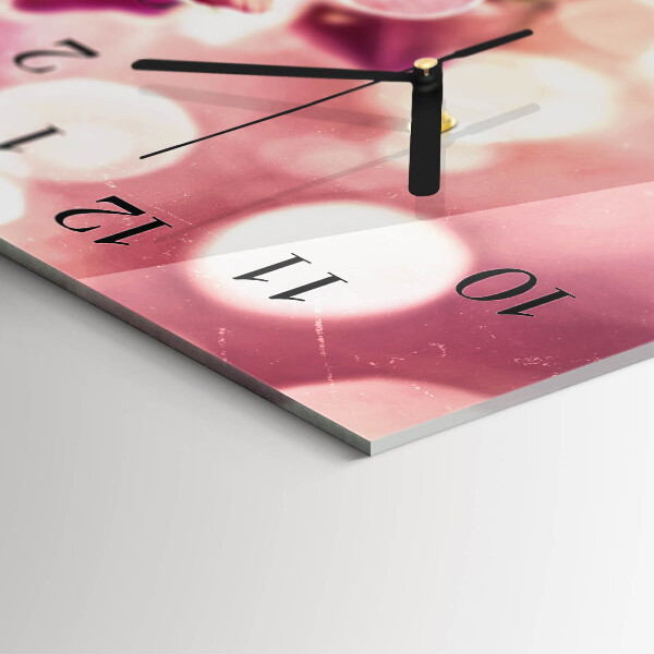 Reloj rectangular Orquídeas