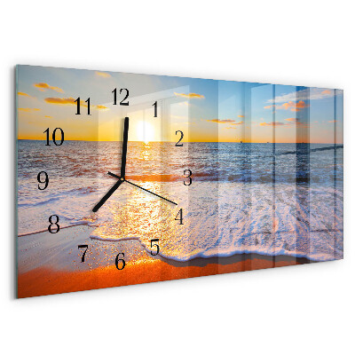 Reloj rectangular Atardecer