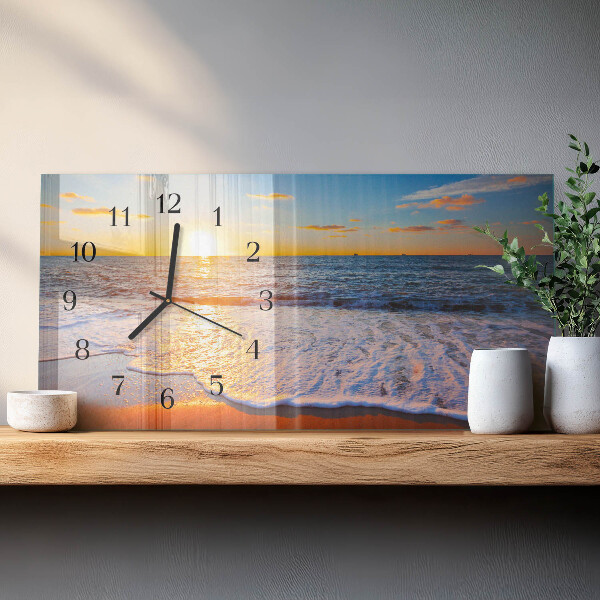 Reloj rectangular Atardecer