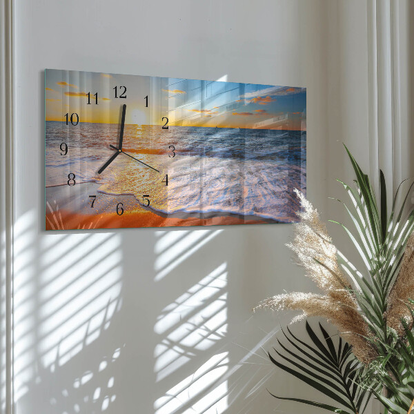 Reloj rectangular Atardecer