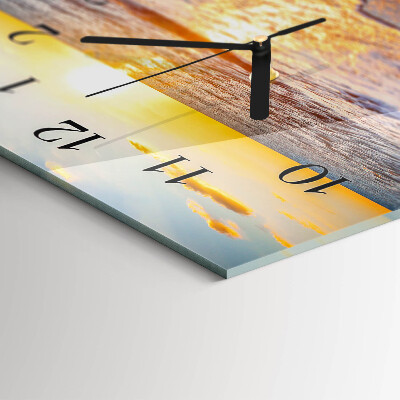 Reloj rectangular Atardecer